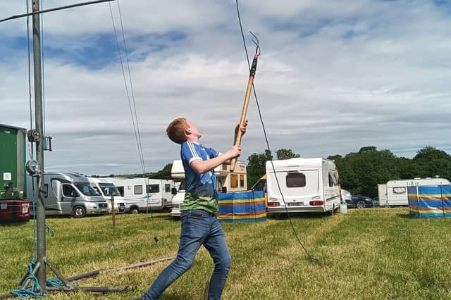 Sheaf Pitching Killea for sheaf pitching and sean-nós dancing