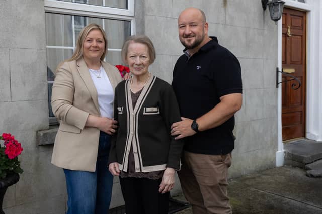 Members of the Gleeson family Sophie (granddaughter),Irene and Richie(son)