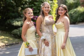 Pictured attending the Loreto Debs, Grace Carrigan, Keela Scully and Caitlin O' Gorman,