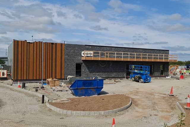 The construction of the Thurles McDonald's restaurant