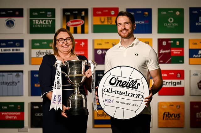 LGFA president Trina Murray and James Towell, Financial Controller, O'Neills