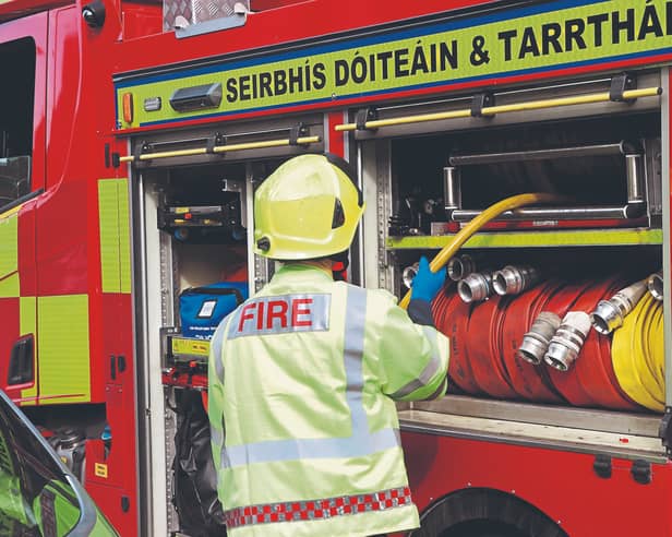 A firefighter at work (file photo) 