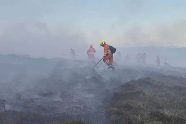 Firefighters on Slievenamon