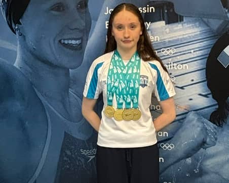 Izabella Lehany McGoldrick won four national titles at the Irish Youth and Senior National Swimming Championships