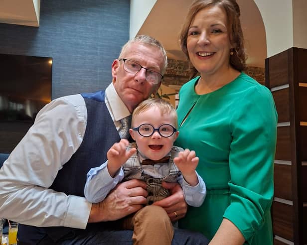 Timothy and Mary Coughlan with their five-year-old son Eoin