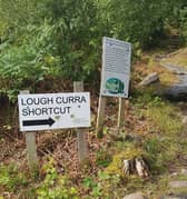 Rubbish was set alight near the Curra Stile in recent weeks.
