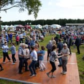 The social dancing stage at the Iverk Agricultural Show 