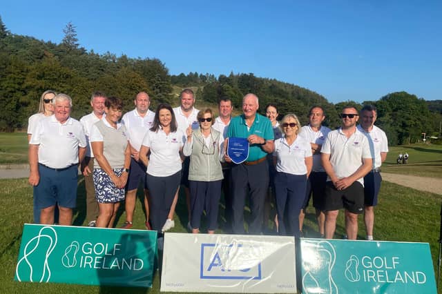 Cahir Park's Mixed Fourball team and management who won the Munster East pennant