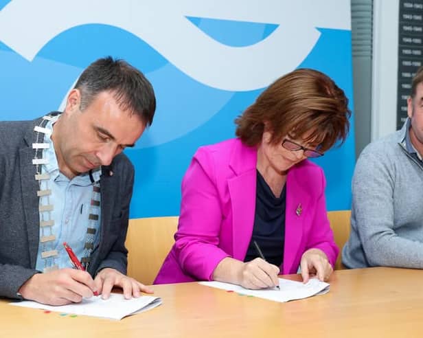 The contracts were signed recently 