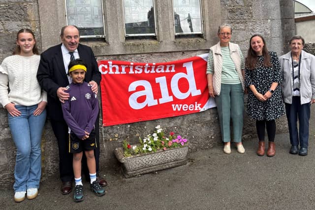 Lily Davis, Herbert Armitage with his grandson Cáthal Ijaz, Sylvia Armitage, Deirdre Ijaz and Helen Armitage
