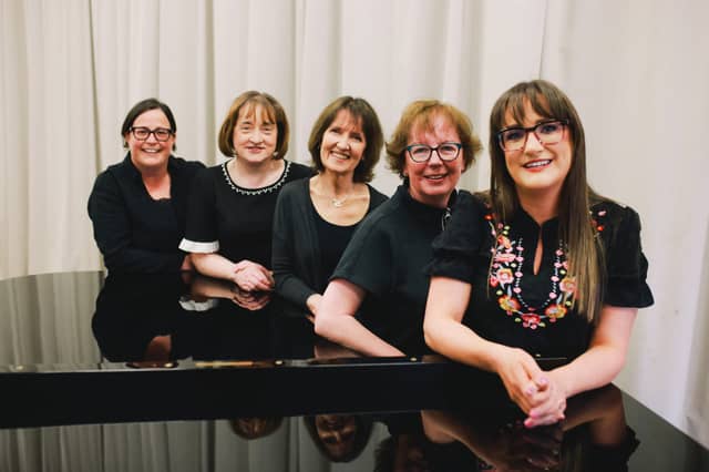 Ceola members Jenny O Dwyer, Geraldine Delaney, Maria McElgunn, Rosalie Butler & Susan O'Dwyer