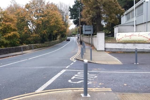 The Colevill Road, Clonmel at the entrance to the Loreto Secondary School