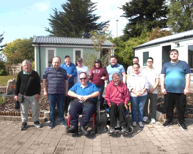Members of the Journeyman Programme at Camphill, Carrick-on-Suir pictured at the fundraising family and friends day that raised funds for a defibrillator 