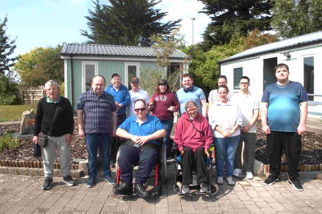 Members of the Journeyman Programme at Camphill, Carrick-on-Suir pictured at the fundraising family and friends day that raised funds for a defibrillator