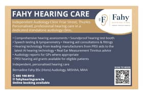 Fahy Hearing Care has been purposefully set up as a dedicated audiology clinic