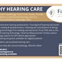 Fahy Hearing Care has been purposefully set up as a dedicated audiology clinic