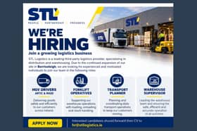Interested candidates should forward their CV to hr@stllogistics.ie
