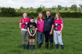 The Breen family, Simon and his wife Carol, with their children Julia, Sarah and Peter  