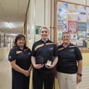 WCFE Worldskills team for Hairdressing: Annette Heffernan Hairdressing Department WCFE, Simon Smith (winner) and Marina Walsh Hairdressing Department WCFE