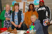 ​Representing Roscrea Tidy Towns at the Exhibition were Zane Laneane, Mary Conroy, Susan Price, Glory Omorogbe Newton and Damola Seum Ademola. Photo: PJ Wright