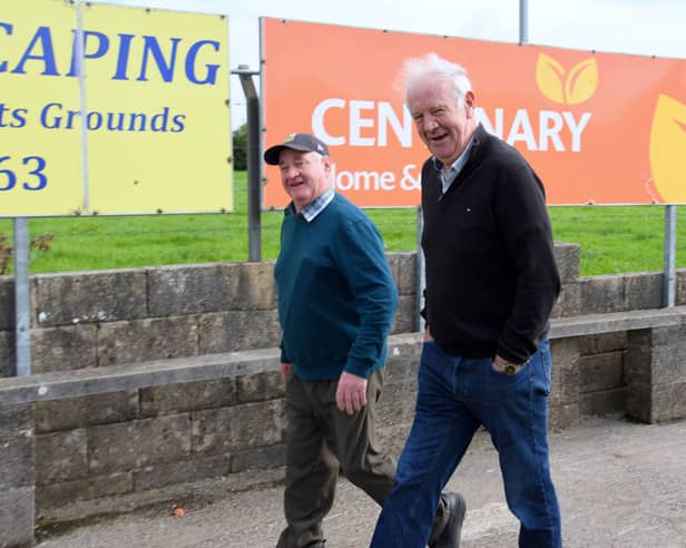  Club President Jimmy Looby & John Cooney taking part in the 24 hour walk Relay.