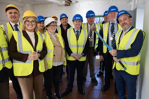 Minister Jerry Buttimer took a sledgehammer to begin the works in Cahir back in October 2025