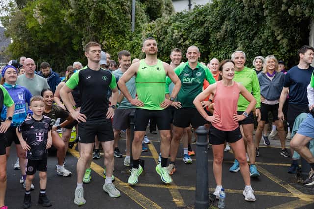 Participants get ready for the parkrun in Clonmel