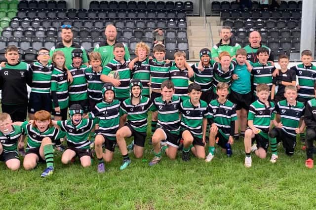 The Under 11s from Clonmel Rugby Club at the East Munster Blitz