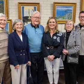At the launch of Caroline Dougan's first solo exhibition at Clonmel Library were Nicholas and Eileen Condon; Sonny Condon, Caroline Dougan, Patti Condon and David Condon