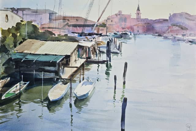 One of the pictures on display in the From Chioggia to Clonmel:A selection of Venetian artworks on display at the Linn Gallery