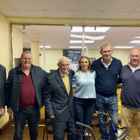 Nicholas Morrissey, Thurles, with members of Mid Tipp Mart. 