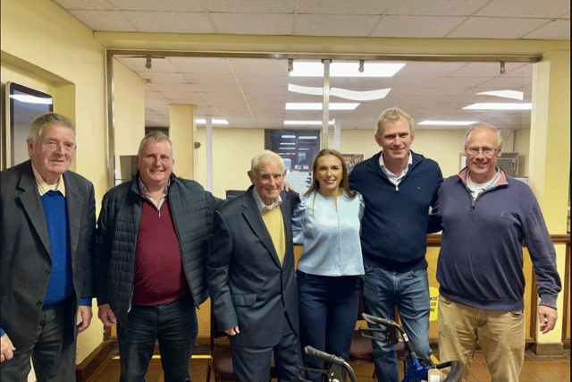 Nicholas Morrissey, Thurles, with members of Mid Tipp Mart.
