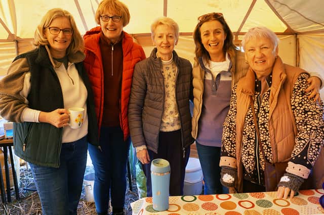 Ballingeary ICA Ladies dishing fed all at the Poulmucka ploughing match last Sunday L to R Ita Ryan, Jo Lonergan, Mary Clohessy, Irene Fogarty & Anne Maria Farrell