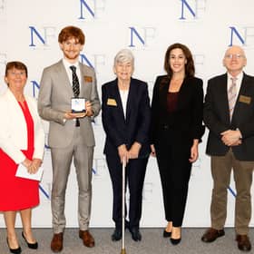 Tipperary scholar James Hyland at the 2026 Naughton Foundation Scholarship awards