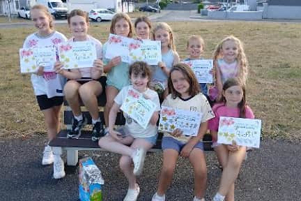Young volunteers who helped out the Kilsheelan Tidytown group in a project this year.