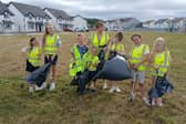 Some of the young volunteers in the Kilsheelan Tidy Town group.Kilsheelan was named today as a winner in the Young Persons in Tidy Towns Award, securing €1,000 as a regional winner in that category.

