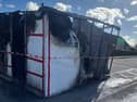 The A to Z Catering van following the incident