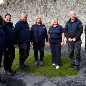 Cahir Castle staff  Elizabeth Quinn, Hazel Kinahan, Michael Nugent, Jenny Crowe, Lorraine Egan, James Concannon and Mick White were delighted that the target of 100,000 visitors has already been reached this year