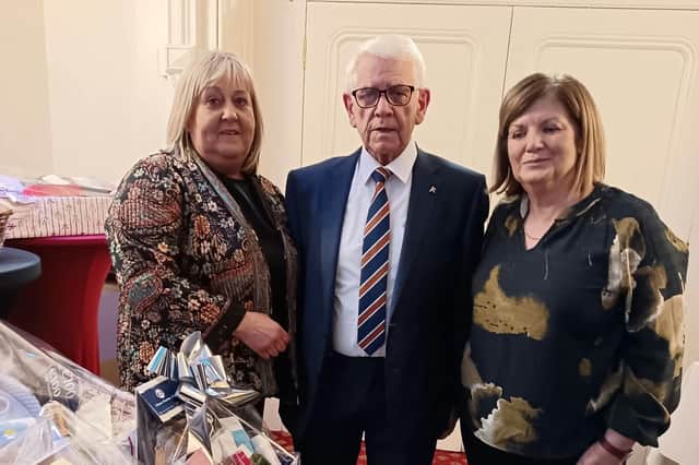 Angela Keaveney, MNichel Kiely and Gail McGrath were among the volunteers helping out at the South Tipperary Hospice concert