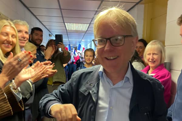 Ursuline French and History teacher, Mr Jim McDonnell ,who retired from teaching after 36 years in the school. He got a tremendous send off from his colleagues and the students of the Ursuline on Thursday, October 22.