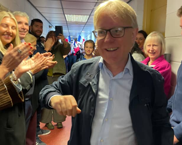 Ursuline French and History teacher, Mr Jim McDonnell ,who retired from teaching after 36 years in the school. He got a tremendous send off from his colleagues and the students of the Ursuline on Thursday, October 22.