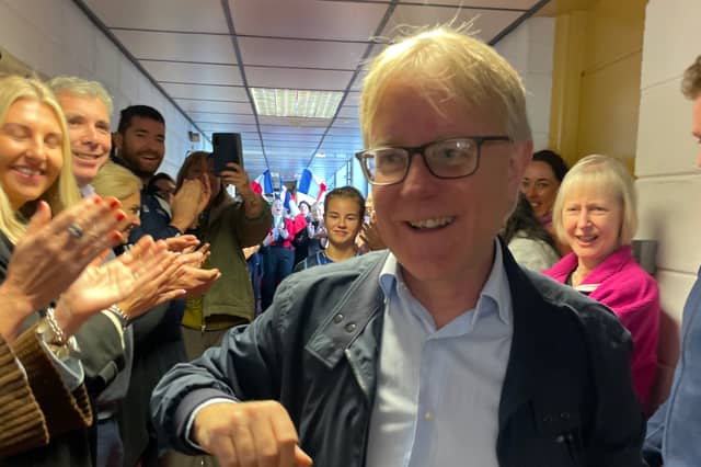 Ursuline French and History teacher, Mr Jim McDonnell ,who retired from teaching after 36 years in the school. He got a tremendous send off from his colleagues and the students of the Ursuline on Thursday, October 22.