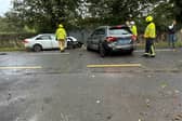 The scene of the collision on the N24