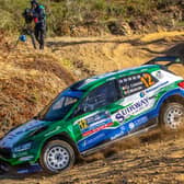 Casey Jay Coleman behind the wheel of the RLA-Autosport prepared Skoda Fabia RS Rally2 