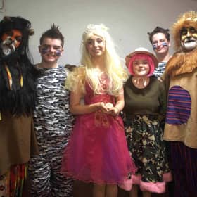 Lino King cast members Neill Bourke, Evan Boland, Aoibhe Vahey, Emma Healy, Xanda Barnacle and Audie Murphy.
