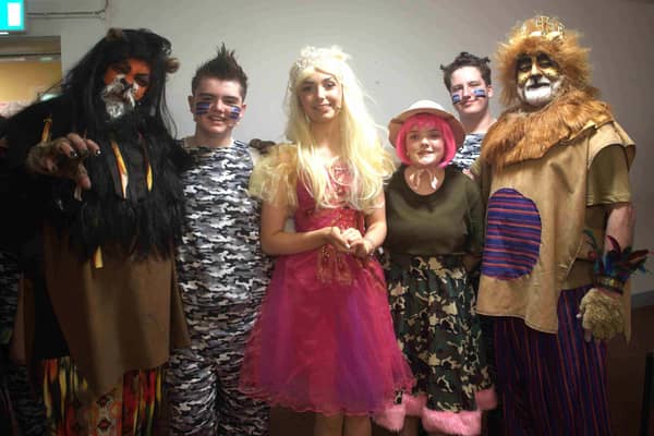 Lino King cast members Neill Bourke, Evan Boland, Aoibhe Vahey, Emma Healy, Xanda Barnacle and Audie Murphy.