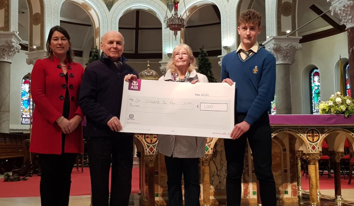 CBS Thurles students present cheque to St Vincent de Paul - Tipperary Live