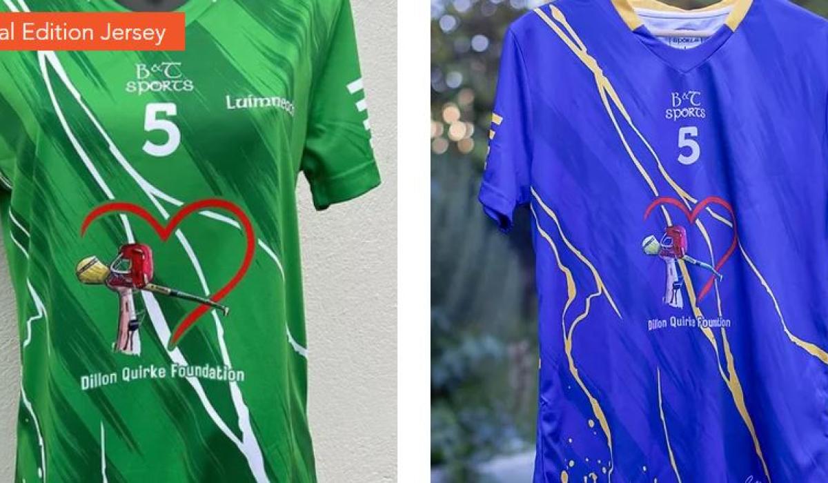 Limited edition Dillon Quirke Foundation jerseys go on sale for two