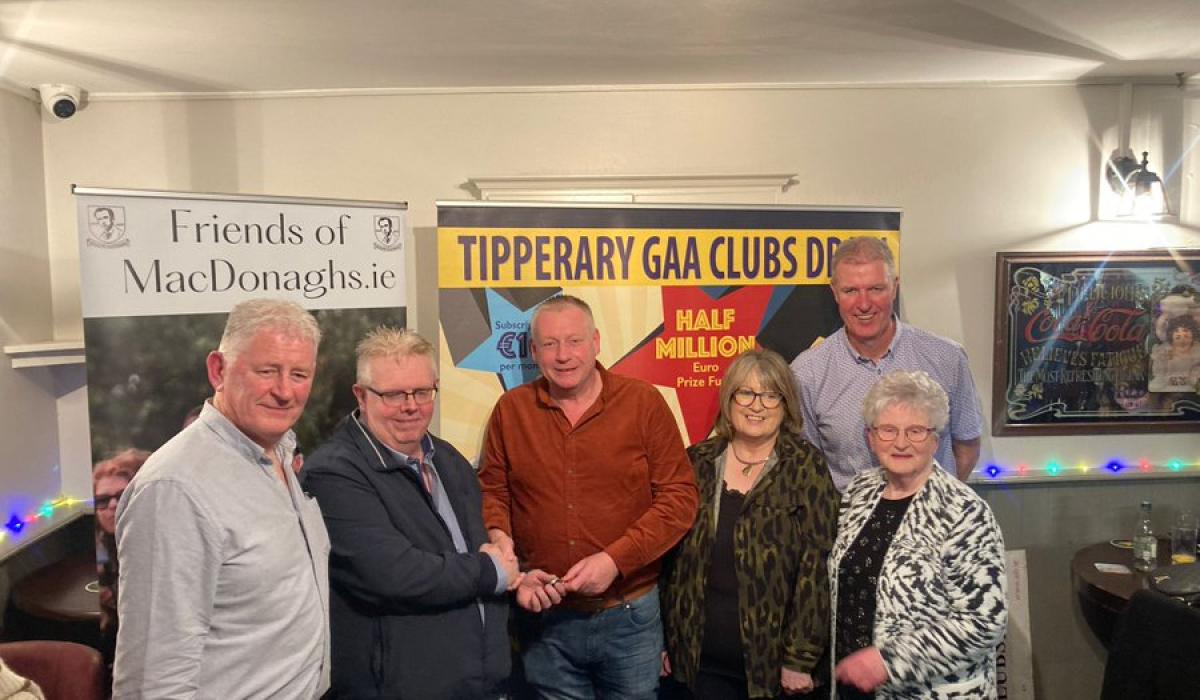 Tipp GAA Clubs Draw winner gets the keys to his new car as this months
