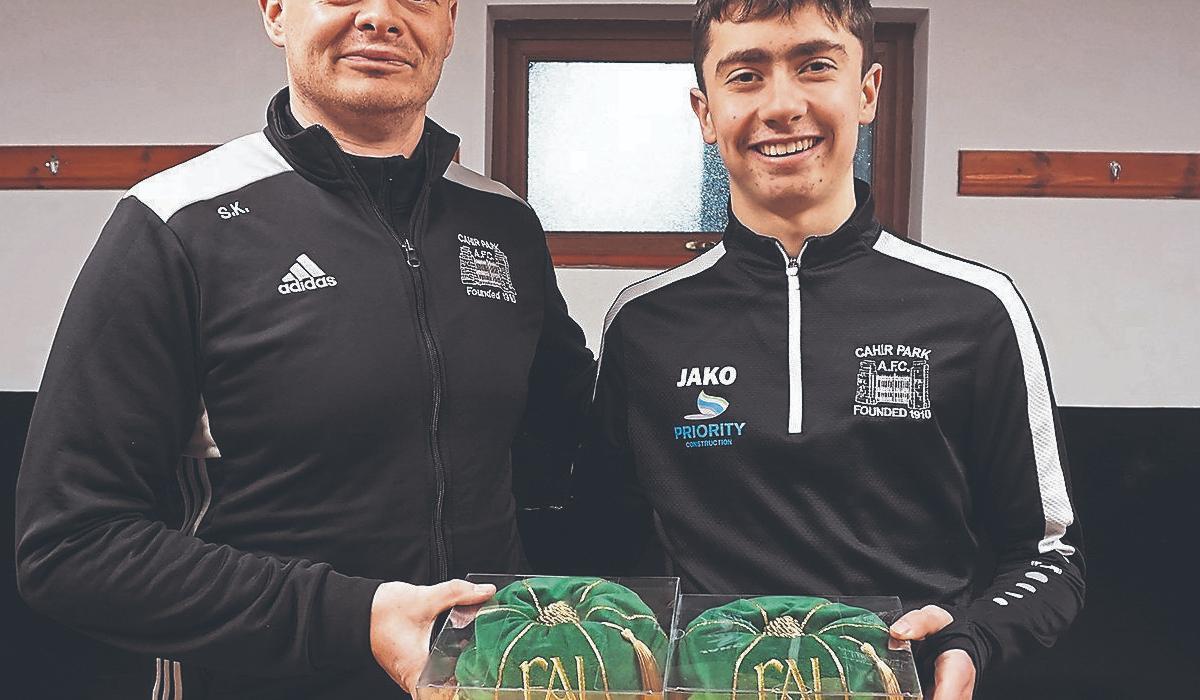 Tipperary club is very proud of youth player who has won two Irish caps